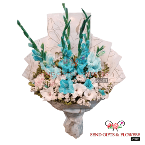 Blue Ice Flora Bouquet - Send Gifts and Flowers to Pakistan