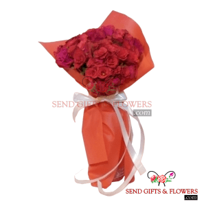 2 Dozen Red Roses Bouquet - Send Gifts and Flowers to Pakistan