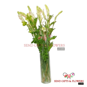 Tube Rose with Vase - Send Gifts and Flowers to Pakistan