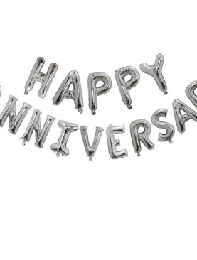 Happy Anniversary Letters Foil Balloons