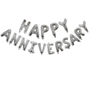 Happy Anniversary Letters Foil Balloons