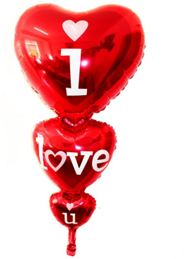Red Heart I Love You Inflated Foil Balloon