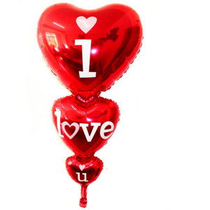 Red Heart I Love You Inflated Foil Balloon