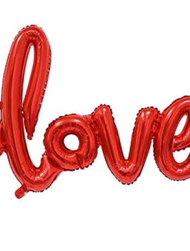 Red Love Self Inflating Foil Balloon