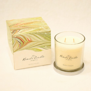 White Champa Scented Candle