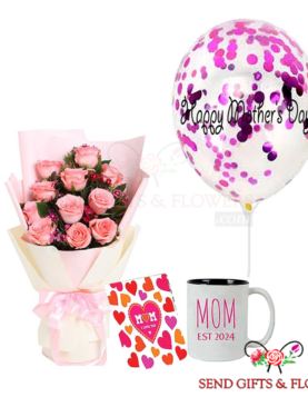 Mother's Day Pink Roses Forever Love