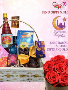 Ramadan Gifts & Flowers Basket