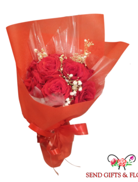 Red Love Flowers Bouquet