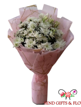 White Lover Flowers Bouquet