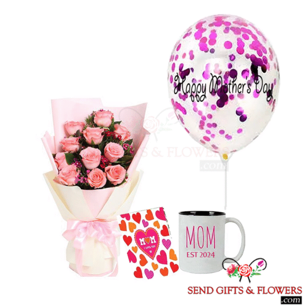 Mother's Day Pink Roses Forever Love