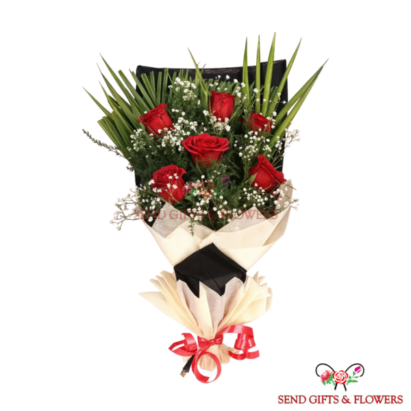 6 Red Rose Bouquet